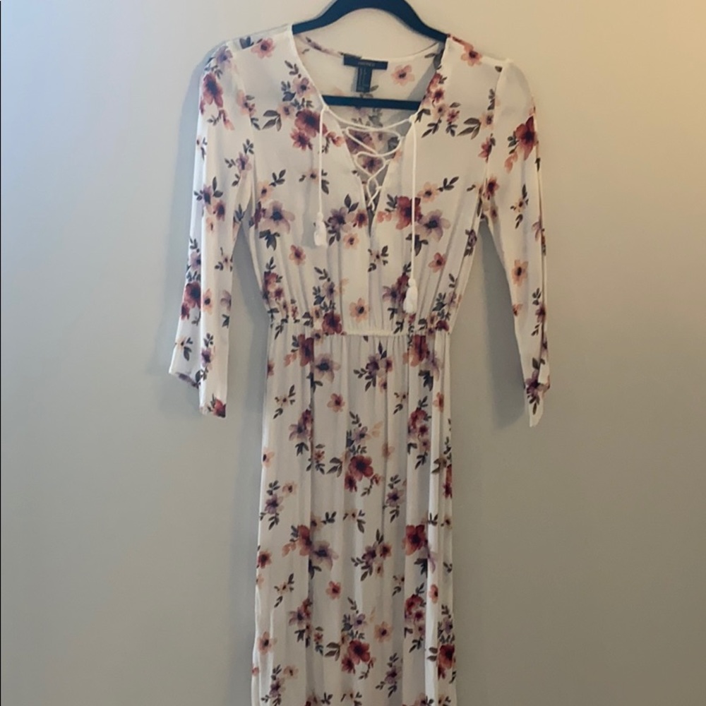 Floral maxi with double slit
